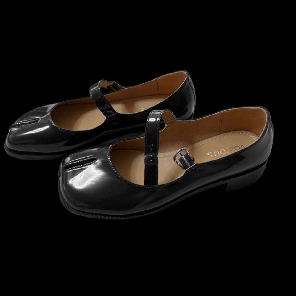 Tabi Patent Leather Mary Jane Flats
